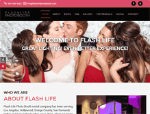 Tablet Screenshot of flashlifephotobooth.com
